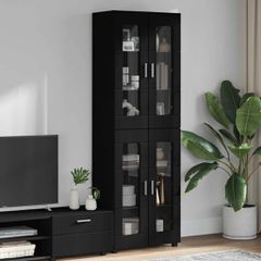 Highboard FLORIN Μαύρο 60 x 35 x 182 εκ. Επεξεργασμένο ξύλο 3397905