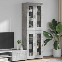 Highboard με ράφι FLORIN Σκυρόδεμα Γκρι 60 x 35 x 182 εκ. 3397907