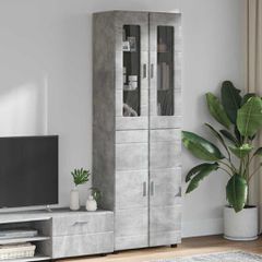 Highboard με ράφι FLORIN Σκυρόδεμα Γκρι 60 x 35 x 182 εκ. 3397917
