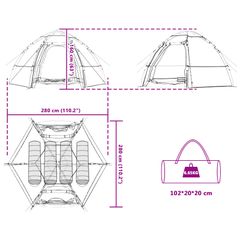 4 ατόμων Πράσινο 185T Πολυεστέρας 42008396-thumb-11