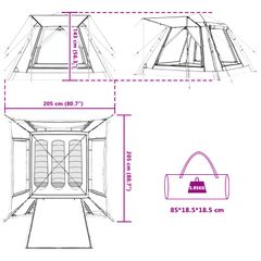 3 ατόμων Μπλε 185T Πολυεστέρας 42008400-thumb-10