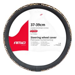 Κάλυμμα τιμονιού 37/39cm AMiO SWC-43-M μαύρο/λεοπαρ
