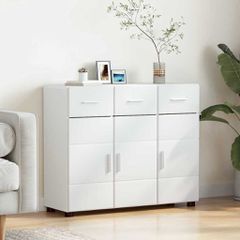 Πλαϊνό γραφείο με ράφι FLORIN Λευκό 88,5 x 30,5 x 73 εκ 880311