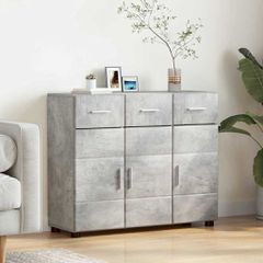 Πλαϊνό γραφείο FLORIN 88,5 x 30,5 x 73 εκ Σκυρόδεμα Γκρι 880314