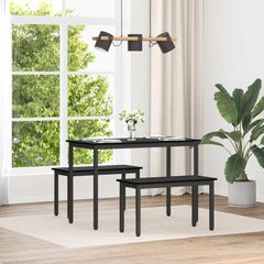 παγκάκι Μαύρη Οξυά 80 x 35 x 45 cm Επεξεργασμένο Ξύλο 892590