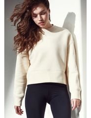 CASALL Boxy Crew Neck Sweatshirt sand-thumb-2