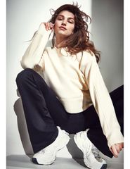 CASALL Boxy Crew Neck Sweatshirt sand-thumb-4