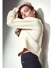 CASALL Boxy Crew Neck Sweatshirt sand-thumb-3