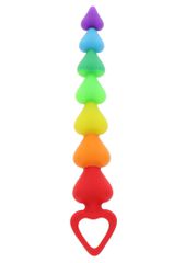 ToyJoy Rainbow Hearts Beads Πρωκτικές Μπίλιες