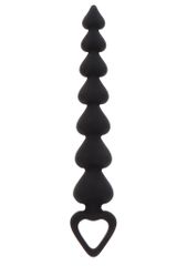 ToyJoy Heart Beads Πρωκτικές Μπίλιες Μαύρες