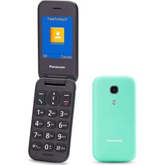 Panasonic KX-TU400EXC Τιρκουάζ 2.4" με MicroSD μέχρι 32GB, Bluetooth, Κάμερα, Μεγάλα Γράμματα και Πλήκτρο SOS