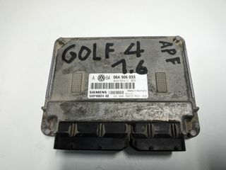 ΕΓΚΕΦΑΛΟΣ / ΜΟΝΑΔΑ ΕΛΕΓΧΟΥ ΚΙΝΗΤΗΡΑ SIEMENS VOLKSWAGEN GOLF 4   1.6  ME ΚΩΔΙΚΟ   06A  906 033 ,   SIEMENS 5WP40024 08 , BENZIN SIMOS 3.3 3570