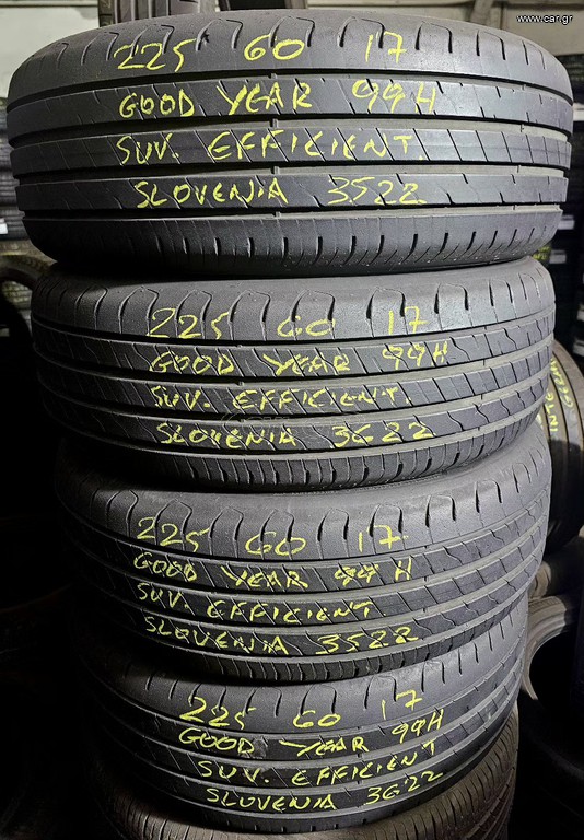 225/60R17 Goodyear Μετ/νά ελαστικά DOT3522