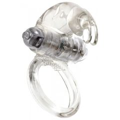 Seven Creations Classic Rabbit Cock Ring 3cm Clear-thumb-3