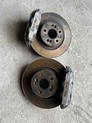 RENAULT MEGANE II CLIO III RS ΣΕΤ ΔΑΓΚΑΝΕΣ BREMBO 4ΠΙΣΤΟΝΕΣ ΜΕ ΔΙΣΚΟΠΛΑΚΕΣ 5x108