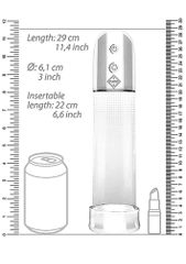 Shots Pumped Automatic Luv Pump Transparent 20cm-thumb-4