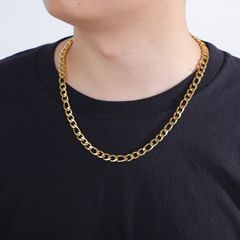 Κόσμημα Αλυσίδα λαιμού 24K με επιχρυσωμένο πάχος 6macro μήκος 60εκ. πλατος 6mm βάρους 27,5 γρ