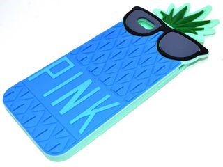 Θήκη Σιλικόνης Ancus Pineapple για Apple iPhone 6 Plus/6S Plus Μπλέ-thumb-1