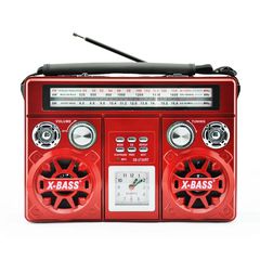 Επαναφορτιζόμενο ραδιόφωνο - XB373BT - Waxiba - 003736 - Red