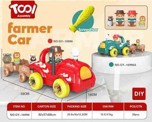 Συναρμολογούμενο παιχνίδι DIY - Farmer Car - 16996A - 530649