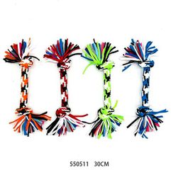 Παιχνίδι σκύλου σχοινί με κόμπους - 30cm - 12pcs - 550511