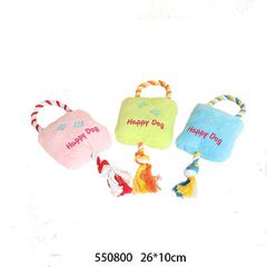Λούτρινο παιχνίδι σκύλου με σχοινί - 26x10cm - 550800