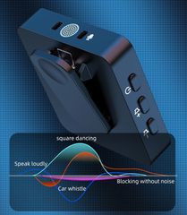 Ασύρματο mini επαναφορτιζόμενο πυκνωτικό μικρόφωνο - Dual - SX32 - 811399