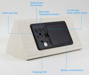Ψηφιακό ρολόι - Ξυπνητήρι - ET011 - 909443 - White
