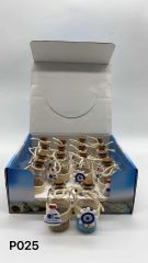 Διακοσμητικό Souvenir - Μπουκαλάκι με κοχύλια - 16pcs - 251728
