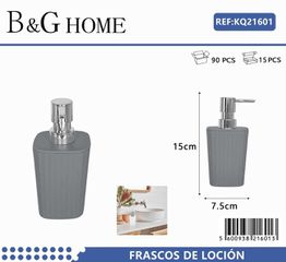 Θήκες κρεμοσάπουνου Dispenser πλαστικές - Σετ 5pcs - Grey - 21601
