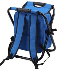 Πτυσσόμενο σκαμπό και σακίδιο camping - 1344 - 170105 - Dark Blue