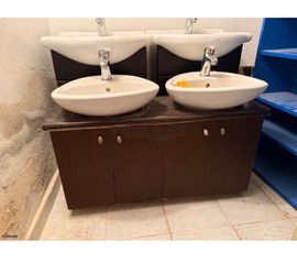 2 πλος παιδικός νιπτήρας με ντουλάπι