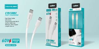 Καλώδιο φόρτισης & data - USB Type-C σε Type-C - Fast Charge - X102 - 2m - 60W - 632409