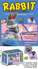 Περιστρεφόμενο παιχνίδι Rabbit με φωτισμό - 2203F - 917488