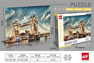Puzzle 1000 κομματιών - Tower Bridge - GXF1000-22B1000 - 917222