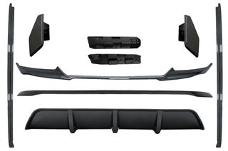 Aero Body Kit Μπροστινός Προφυλακτήρας Και Διαχύτης Αέρα Κατάλληλο Για Bmw X6 F16 Lci (2015-2019) M Technik Sport Carbon Look