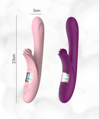 Kinksters Lilo Δονητής Rabbit 23cm Ροζ-thumb-5