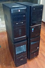 PC case τέσσερα τεμάχια μαζί σε μαύρο χρώμα .