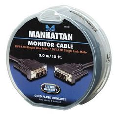 Manhattan 391238 Καλώδιο DVI-I Single Link Monitor M/M 3.0m Cake Box