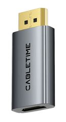 CABLETIME αντάπτορας DisplayPort σε HDMI CT-DMHF4K-AG6, 4K/60Hz, γκρι