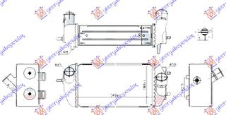 ΨΥΓΕΙΟ INTERCOOLER 1.6 GDi /GDi TURBO ΒΕΝΖΙΝΗ (340x190x90) (NISSENS) - 424306230