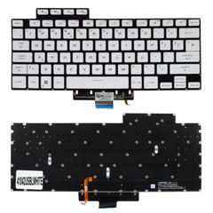 Πληκτρολόγιο - Laptop Keyboard για Asus ROG Zephyrus M16 GU603ZW GU603ZX GU603ZM G15 GA503QC GA503QM GA503QR GA503Q 0KNR0-281KUS00 0KNR0-2615US00 US No Frame Backlight White ( Κωδ.41042USBLWHITE )
