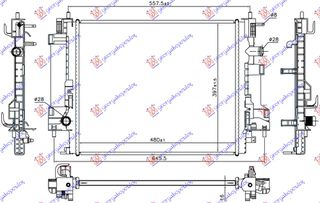 ΨΥΓΕΙΟ 0.9 ΒΕΝΖΙΝΗ TURBO / 1.0 12v ΒΕΝΖΙΝΗ/ΗΛΕΚΤΡΙΚΟ (480x397x16) (VALEO) - 549106305