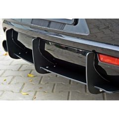 Diffuser προφυλακτήρα Vw Scirocco - μαύρο γυαλιστερό/ 2008-2017-thumb-1