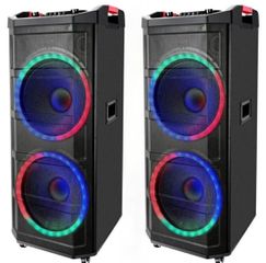 Ηχεια σετ  4χ15 ιντσες  2400watt + 2400 watt  bluetooth