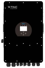 V-TAC Υβριδικός Inverter 10kW Τριφασικός | Μαύρος με IP65 Προστασία & Επέκταση Εγγύησης – SKU 12307