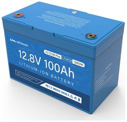 Σύστημα Αποθήκευσης Ενέργειας BSS 12V 100Ah LiFePO4 Vestwoods με Bluetooth APP, 4500 Κύκλοι, 1.28kWh, 100A BMS, IP65