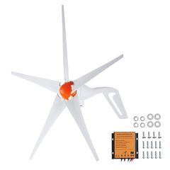 VEVOR 500W Ανεμογεννήτρια Κιτ ανεμογεννήτριας 12V 5 λεπίδων & ελεγκτής MPPT