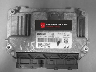 ΞΕΚΛΕΙΔΩΜΑ - ΕΠΙΣΚΕΥΗ - ΔΙΟΡΘΩΣΗ IMMOBILIZER TOYOTA CITROEN PEUGEOT AYGO YARIS C1 107 1.0 12V BOSCH 0261S07571 89661-0H220 1037521809 ME7.9.52 - ΕΓΓΥΗΣΗ !!