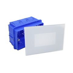 Φωτιστικό Led αλουμινίου χωνευτό ορθογώνιο 4W 230V CCT 130lm στεγανότητα IP66 γυαλί λευκό χρώμα